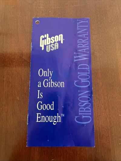 Vintage 1980??s Gibson Gold Warranty Guitar Case Candy UNUSED - SUPER RARE!!!