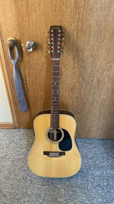 1975 Takamine F-400 12-String Acoustic Guitar Made In Japan
