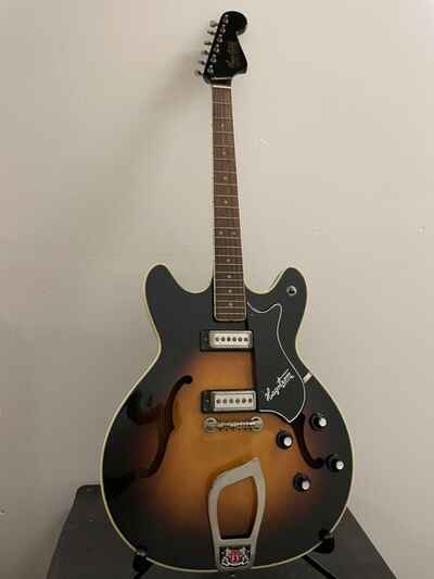 1967 Hagstrom Viking Gibson 330 Style Electric Hollow Body Guitar Vintage Rare