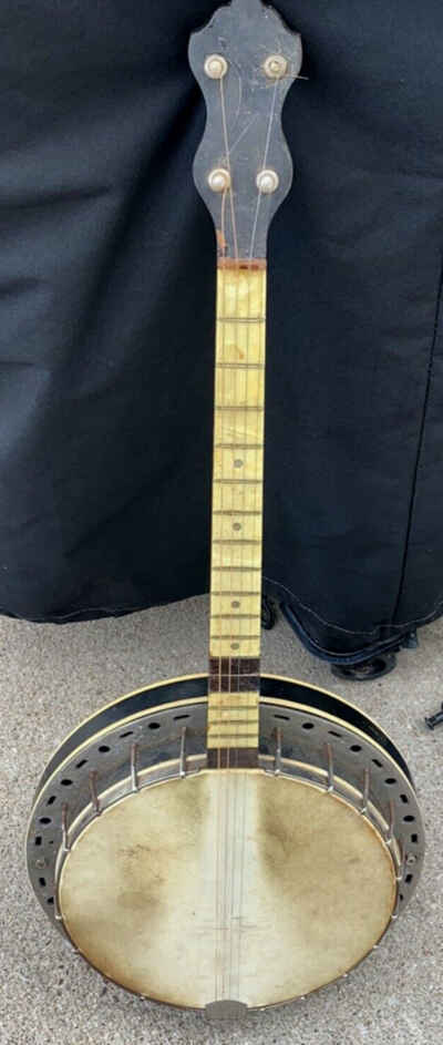 Vintage Grover Patent Presto 4-String Banjo 34 " L X 13 1 / 2 " W Stenciled (SH)