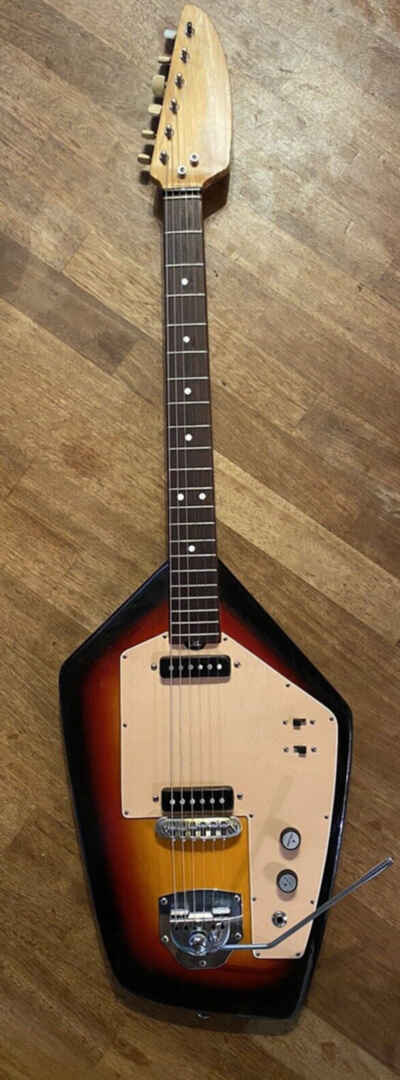 VOX Phantom EXTREMELY RARE prototype Chitarra Vintage Sunburst Guitar 1965-1968.