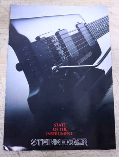Rare Vintage Original 1980s Steinberger Guitar Sales Brochure Catalog L P Series