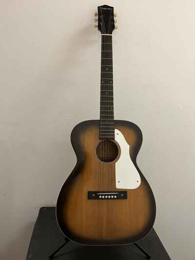 1964 Sears Silvertone Vintage Acoustic Flat Top Guitar 2-Tone Sunburst