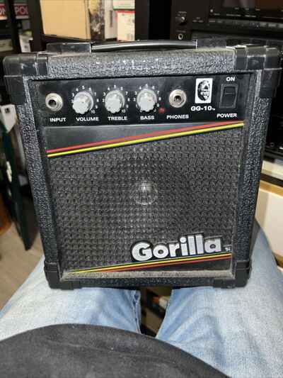 Working Vintage Gorilla GG-10 Guitar Amplifier.
