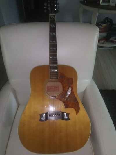 1970s Vintage Aria Dove Custom PW-35 Acoustic Guitar  (old case included)