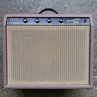 Fender Princeton Model 6G2 Tube Amplifier 1963 - Brown