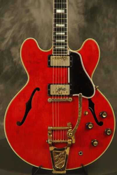1960 Gibson ES-355 Cherry MONO w / Bigsby original PAF pickups Zebra / Double White