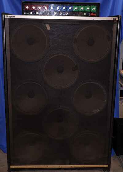 Vintage Gibson 800-G Amplifier Head w /  8x12" Speaker Gibson Magnum 800 Cabinet