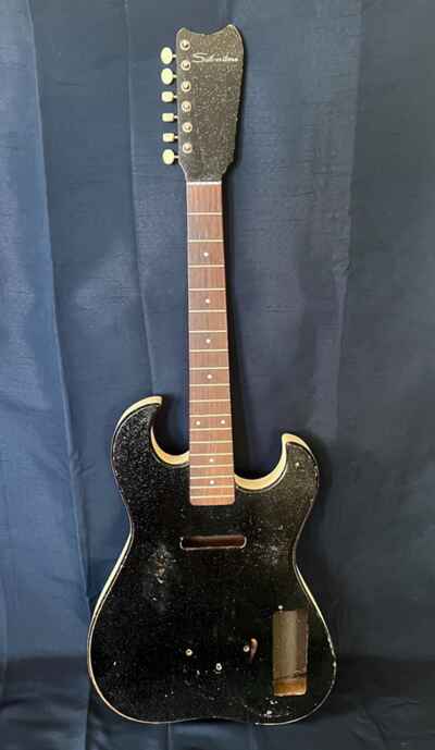 Vintage Orig 1962 Silvertone by Danelectro Model 1448 Guitar Neck & Body Project
