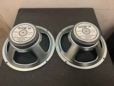 1986 Celestion G12M 70 12???? Speakers Matched Pair NOS Unused Vintage Works #43