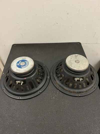 1978 1982 Fender Pyle Twin Reverb 12???? Speakers Pair Ceramic Magnet Vintage #59