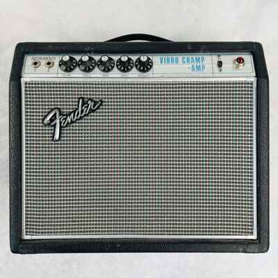 1968 Fender Vibro Champ Amplifier Drip Edge - Black