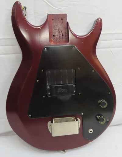 Vintage Gibson Grabber G-1 Bass Guitar Body - Wine Red - Maple w /  Movable Pickup