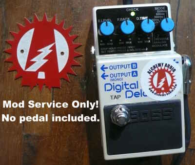 Mod Service Only (No Pedal) Boss DD-7 DD-8 Digital Delay Internal Tap Tempo mod
