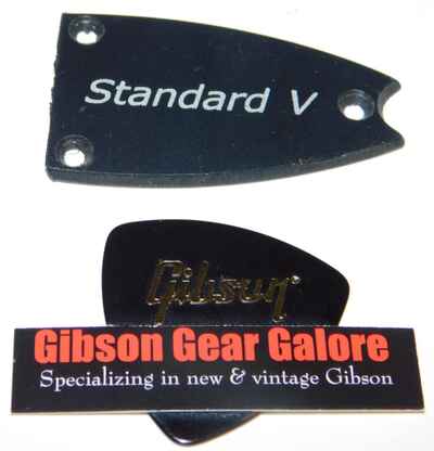 Epiphone Embassy Bass Truss Rod Cover Standard V Black Guitar Parts Project C