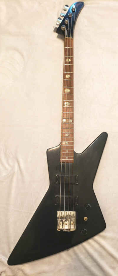1985 Gibson Explorer Bass Guitar Ebony