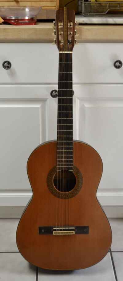 1970??s Morris Acoustic Guitar Rosewood Back And Sides Mod. 200 MIJ V. Good Cond.