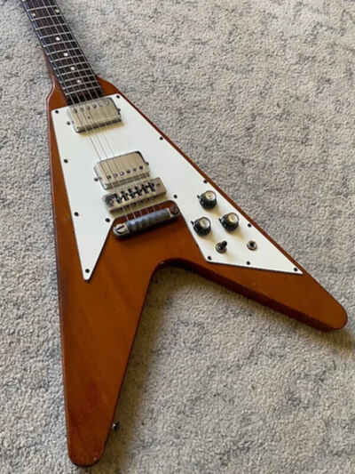 Vintage 1974 Gibson Flying V with Stop Bar Tailpiece and Triangle Knob Layout