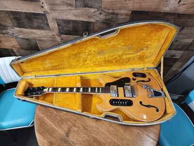 Goya Rangemaster  109 Electric Guitar Vintage 1960s Italy Bigsby W / OHSC