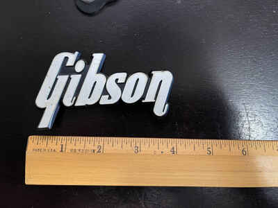 Vintage Gibson Amp Logo Badge  1960??S ORIGINAL-AMPLIFIER SPEAKER-1