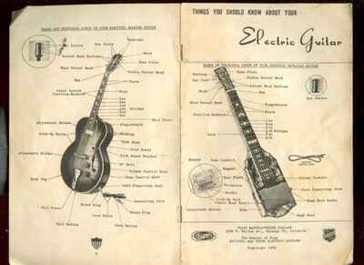 RARE OLD 1950 THINGS SHOULD KNOW ABOUT YOUR ELECTRIC GUITAR SUPRO VALCO NATIONAL
