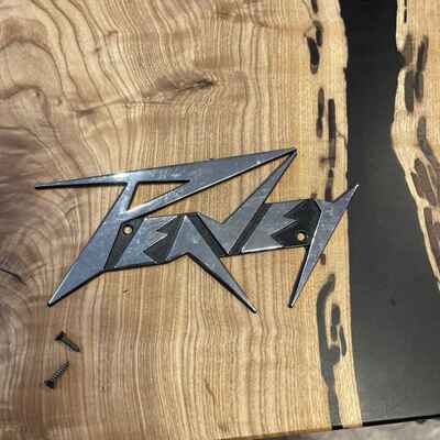 Peavey Vintage Metal Logo Badge /  Plate-- 1960-70