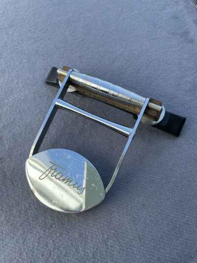 Framus archtop guitar bridge with logo 1960s 1970s