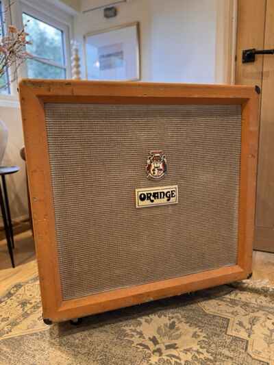 1970??s Vintage Orange 4x12 15ohm Cabinet - Original