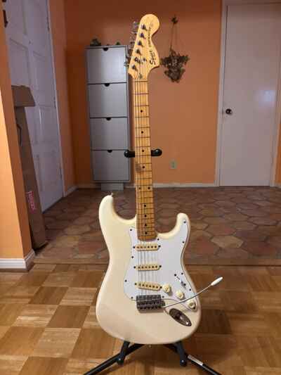 Squier CST-50 SQ Strat Olympic White 1983