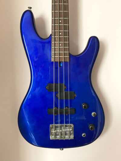 Aria Pro II bass guitar, blue, 1987, very good condition