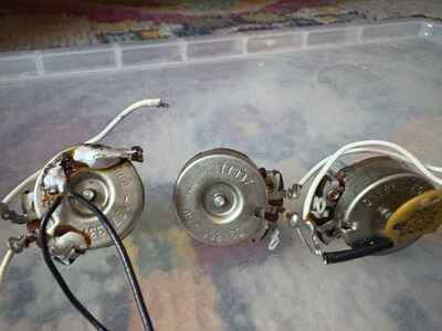 Fender Stratocaster 1973 USA Parts - Set of 3 pots