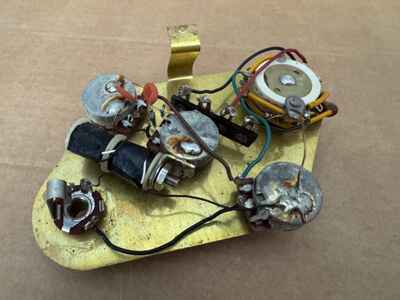 Gibson Vintage 1973 L6-S Control Harness Pots Volume Tone Cap 1974 1970