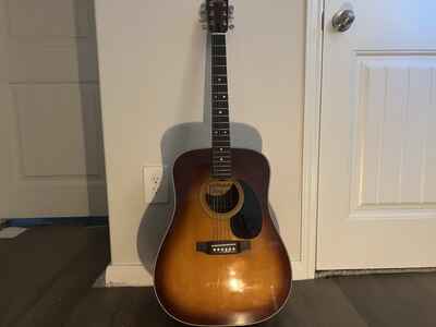1970??s Ibanez Dreadnought Vintage 950 Sunburst Guitar Made In Japan 6 Strings