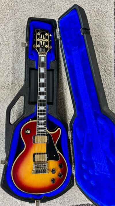 Original 1985 Gibson Les Paul Custom in Sunburst with factory Kahler + OHSC