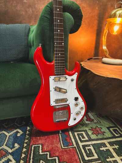 Pre-1968 Watkins Rapier 33 Electric Guitar in Red