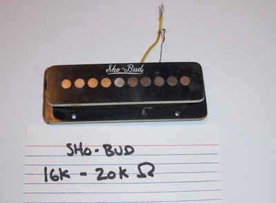 Sho-Bud Pedal Steel Guitar 16-20K Ohms Single Pole Pickup - 10 String Flat Mount