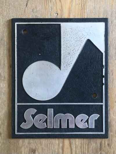 vintage 1970s  Selmer SV era 4x12 2x12 combo valve head logo  /  emblem