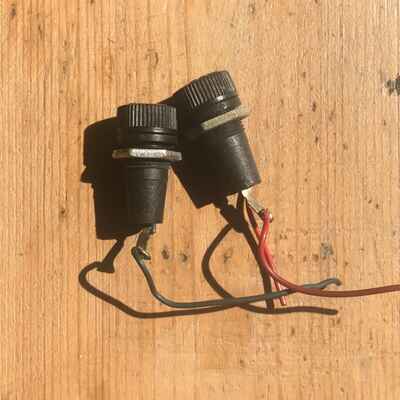 2x vintage 1970s Belling Lee Miniature amplifier fuse holder s- Hiwatt  Laney