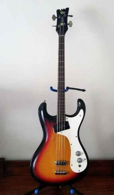 Vintage 1959 Mosrite The Ventures Electric Bass Guitar California