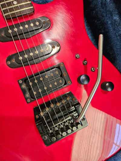 Vintage 1987 BC Rich ST3 ST III Guitar USA Neon Green Neckthru Floyd W / Case