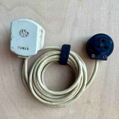 Vintage 1960s Bulgin valve amp power lead  Marshall - Vox - Hiwatt