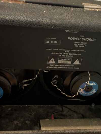 Fender power chorus 1980s vintage rare with foot switch and effects