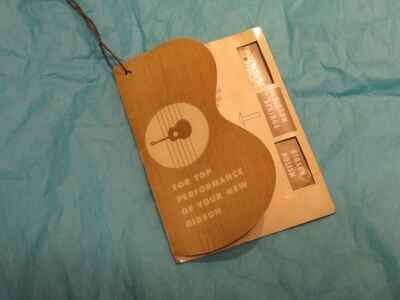 vintage 1950s - 1961 Gibson es-330T case candy hang-tag booklet flyer for es330