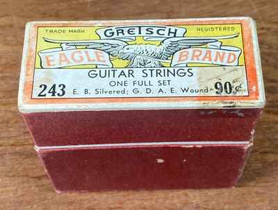 Gretsch Guitar Strings Eagle Brand 234 Silvered Steel 6 Strings 1930s