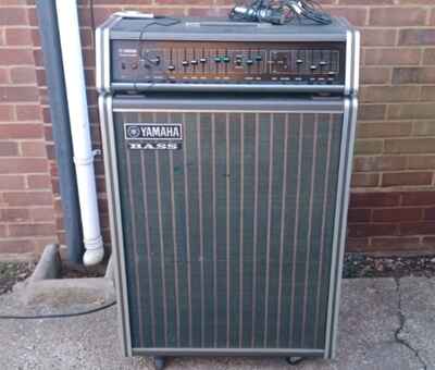 Vintage Yamaha PE-200A Amplifier & BS-100 Bass Unit Combo