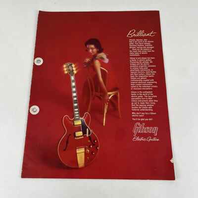 Very Rare 1963 64  GIBSON GUITAR CATALOGUE with thunderbird firebird
