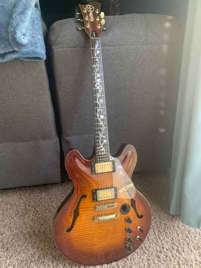 Vintage Electra 1970s Sunburst X810 MPC Electric Guitar