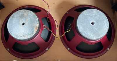 2x12 Vintage McKenzie 12"  85w 16 ohm guitar speakers 1970