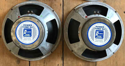 Pair of Matching Fane 1977 guitar speakers 2x12  Hiwatt  /  Orange  /  Carlsbro spec