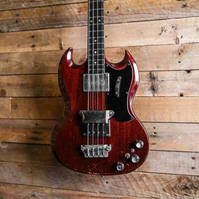 1963 Gibson EB-0 in Cherry - Modified